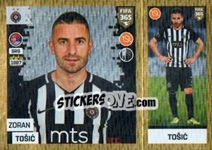 Sticker Zoran Tošic - FIFA 365: 2018-2019. Blue backs - Panini