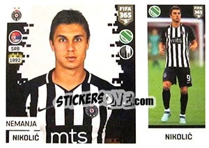 Sticker Nemanja Nikolic - FIFA 365: 2018-2019. Blue backs - Panini