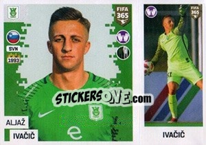 Sticker Aljaž Ivacic - FIFA 365: 2018-2019. Blue backs - Panini