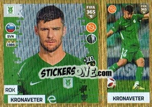 Sticker Rok Kronaveter - FIFA 365: 2018-2019. Blue backs - Panini