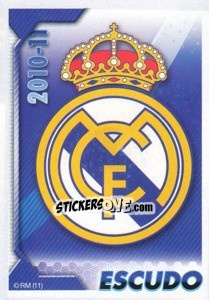 Sticker Escudo - Real Madrid 2010-2011 n. 1 - Panini