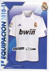 Sticker Equipación blanca - Real Madrid 2010-2011 n. 5 - Panini
