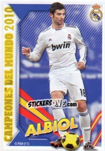 Cromo Campeón del mundo - Albiol - Real Madrid 2010-2011 - Panini