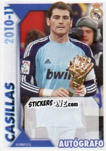 Sticker Casillas (Autógrafo) - Real Madrid 2010-2011 n. 28 - Panini