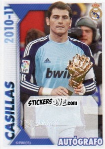 Cromo Casillas (Autógrafo) - Real Madrid 2010-2011 - Panini