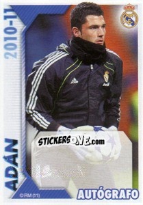 Figurina Adán (Autógrafo) - Real Madrid 2010-2011 - Panini