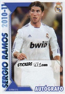 Sticker Sergio Ramos (Autógrafo) - Real Madrid 2010-2011 - Panini