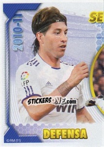 Sticker Sergio Ramos (Mosaico) - Real Madrid 2010-2011 n. 47 - Panini