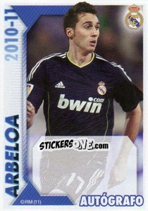 Sticker Arbeloa (Autógrafo) - Real Madrid 2010-2011 - Panini