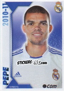 Figurina Pepe - Real Madrid 2010-2011 - Panini