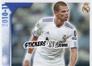 Figurina Pepe (Mosaico) - Real Madrid 2010-2011 - Panini