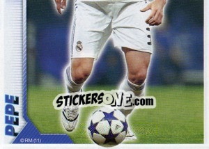 Sticker Pepe (Mosaico) - Real Madrid 2010-2011 n. 57 - Panini