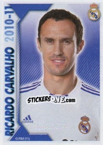 Sticker Ricardo Carvalho - Real Madrid 2010-2011 n. 61 - Panini