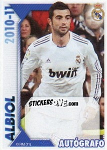 Sticker Albiol (Autógrafo) - Real Madrid 2010-2011 - Panini