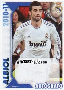 Sticker Albiol (Autógrafo) - Real Madrid 2010-2011 n. 70 - Panini