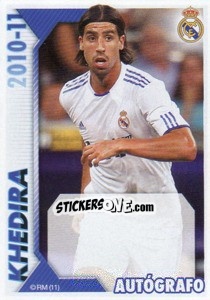Cromo Khedira (Autógrafo) - Real Madrid 2010-2011 - Panini