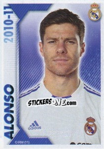 Sticker Xabi Alonso - Real Madrid 2010-2011 n. 91 - Panini