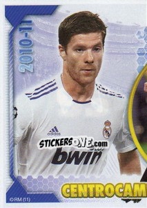 Sticker Xabi Alonso (Mosaico) - Real Madrid 2010-2011 n. 95 - Panini