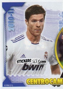 Cromo Xabi Alonso (Mosaico) - Real Madrid 2010-2011 - Panini