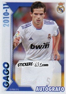 Cromo Gago (Autógrafo) - Real Madrid 2010-2011 - Panini