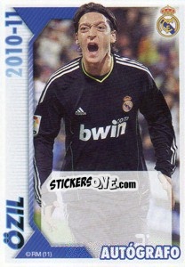 Sticker Özil (Autógrafo) - Real Madrid 2010-2011 - Panini