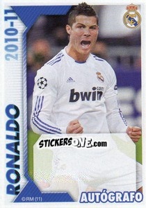 Sticker Cristiano Ronaldo (Autógrafo) - Real Madrid 2010-2011 n. 142 - Panini