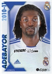 Sticker Adebayor - Real Madrid 2010-2011 n. 145 - Panini