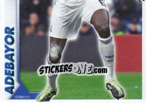 Cromo Adebayor (Mosaico) - Real Madrid 2010-2011 - Panini