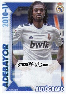 Sticker Adebayor (Autógrafo) - Real Madrid 2010-2011 n. 148 - Panini
