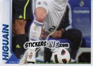 Cromo Higuaín (Mosaico) - Real Madrid 2010-2011 - Panini
