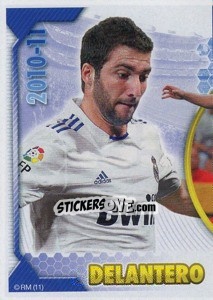 Figurina Higuaín (Mosaico) - Real Madrid 2010-2011 - Panini