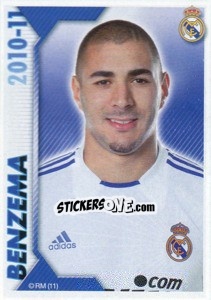 Cromo Benzemá - Real Madrid 2010-2011 - Panini