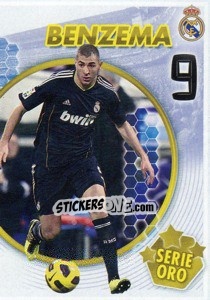 Cromo Benzemá (Mosaico) - Real Madrid 2010-2011 - Panini