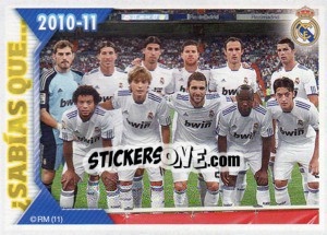 Sticker ¿Sabías qué? Plantilla - Real Madrid 2010-2011 n. 169 - Panini