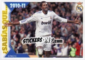 Sticker ¿Sabías qué? Adebayor - Real Madrid 2010-2011 - Panini