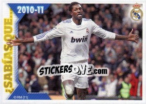 Sticker ¿Sabías qué? Adebayor - Real Madrid 2010-2011 n. 171 - Panini