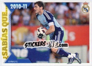 Sticker ¿Sabías qué? Casillas - Real Madrid 2010-2011 n. 172 - Panini