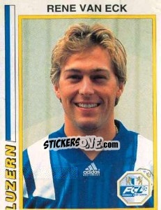Cromo Rene van Eck - Football Switzerland 1994-1995 - Panini