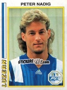 Sticker Peter Nadig - Football Switzerland 1994-1995 n. 114 - Panini