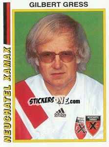 Sticker Gilbert Gress - Football Switzerland 1994-1995 - Panini