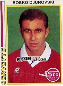 Sticker Bosko Djurovski - Football Switzerland 1994-1995 - Panini