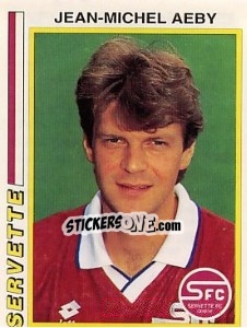 Cromo Jean-Michel Aeby - Football Switzerland 1994-1995 - Panini