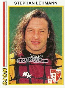 Cromo Stephan Lehmann - Football Switzerland 1994-1995 - Panini