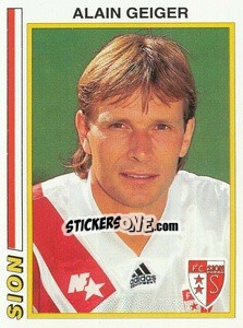 Sticker Alain Geiger - Football Switzerland 1994-1995 - Panini