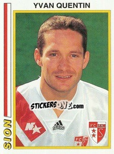 Sticker Yvan Quentin - Football Switzerland 1994-1995 n. 163 - Panini
