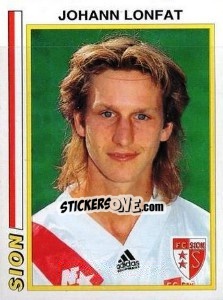 Sticker Johann Lonfat - Football Switzerland 1994-1995 - Panini