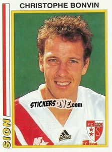 Cromo Christophe Bonvin - Football Switzerland 1994-1995 - Panini