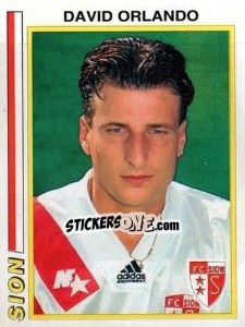 Sticker David Orlando - Football Switzerland 1994-1995 - Panini