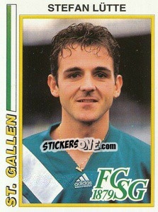 Sticker Stefan Lutte - Football Switzerland 1994-1995 - Panini