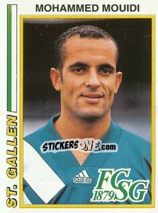 Sticker Mohammed Mouidi - Football Switzerland 1994-1995 - Panini